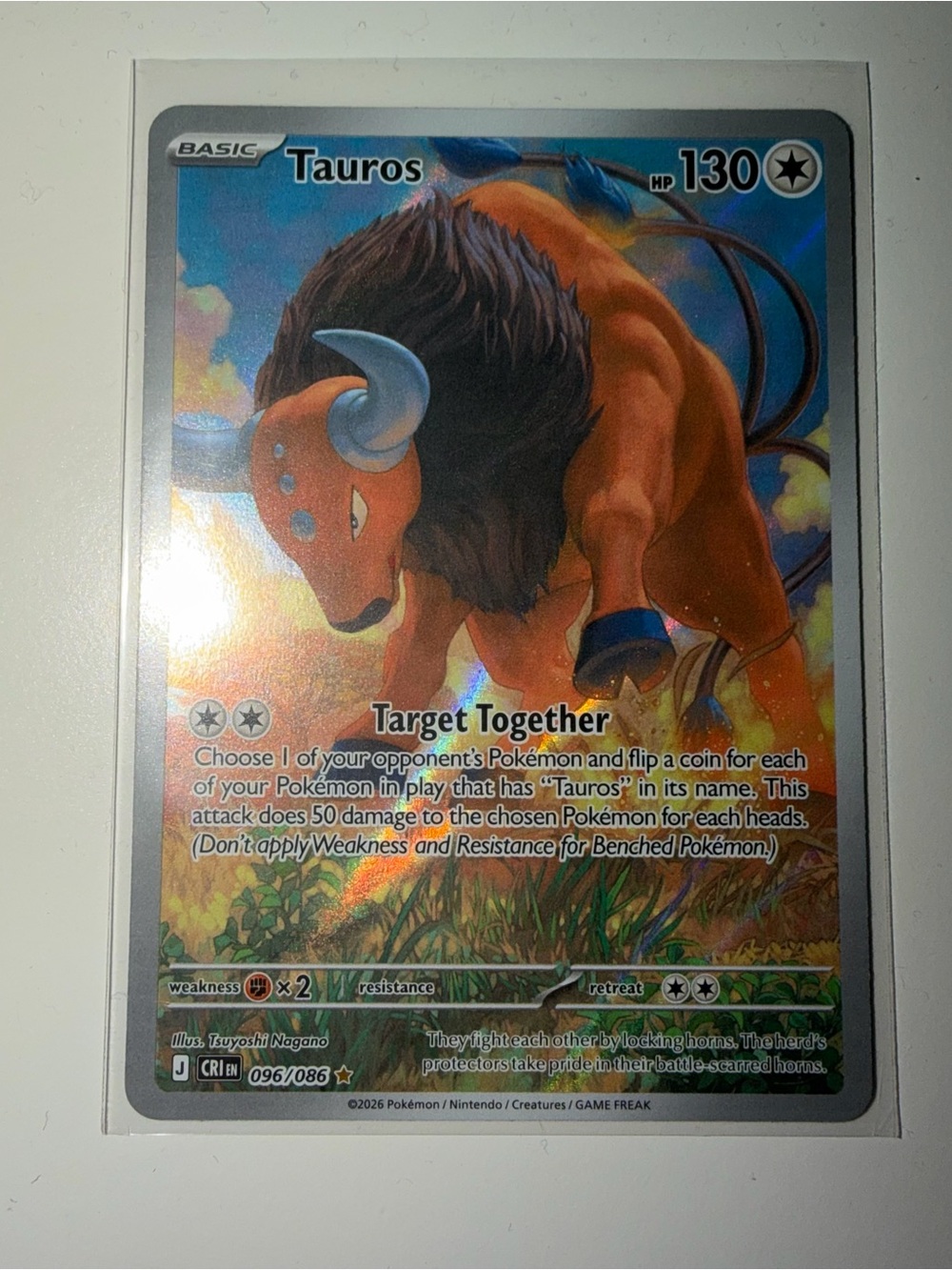 Pokemon Tauros - 096/086 - ME04: Chaos Rising (CRI) Card